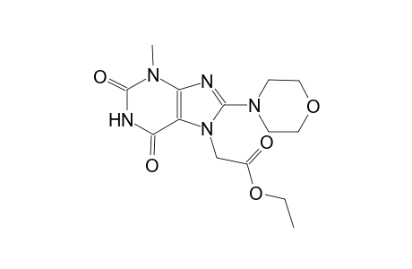 1H-purine-7-acetic acid, 2,3,6,7-tetrahydro-3-methyl-8-(4-morpholinyl)-2,6-dioxo-, ethyl ester