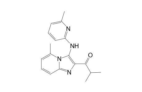 2-Methyl-1-(5-methyl-3-(6-methylpyridin-2-ylamino)imidazo-[1,2-a]pyridin-2-yl)propan-1-one