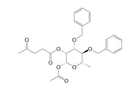 1-O-ACETYL-3,4-DI-O-BENZYL-2-O-LEVULINOYL-ALPHA-L-RHAMNOPYRANOSIDE