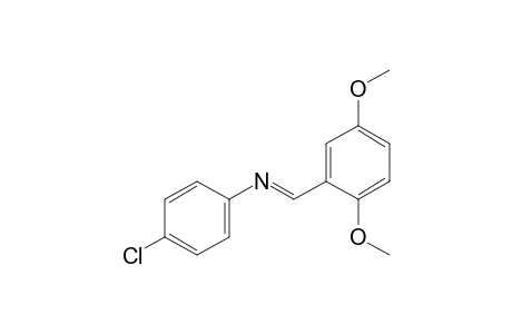 p-chloro-N-(2,5-dimethoxybenzylidene)aniline