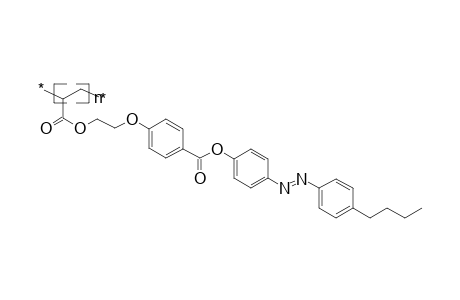 Polyacrylate on the basis of butyl-1,4-phenyleneazo-1,4-phenyleneoxycarbonyl-1,4-phenyleneoxyethylene acrylate