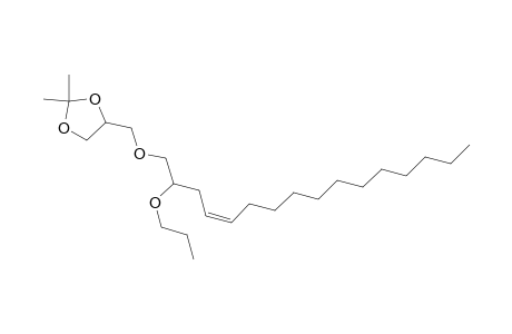 1,3-Dioxolane, 2,2-dimethyl-4-[[(2-propoxy-4-hexadecenyl)oxy]methyl]-