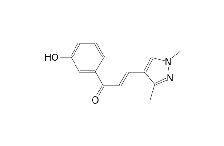 (2E)-3-(1,3-dimethyl-1H-pyrazol-4-yl)-1-(3-hydroxyphenyl)-2-propen-1-one