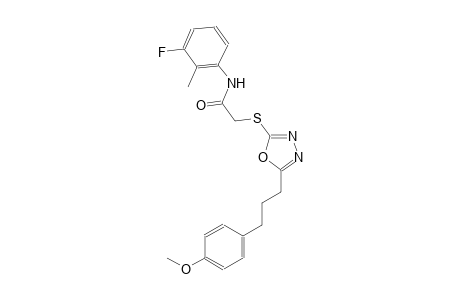 acetamide, N-(3-fluoro-2-methylphenyl)-2-[[5-[3-(4-methoxyphenyl)propyl]-1,3,4-oxadiazol-2-yl]thio]-