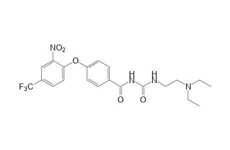 1-[2-(DIETHYLAMINO)ETHYL]-3-{p-[(2-NITRO-alpha,alpha,alpha-TRIFLUORO-p-TOLYL)OXY]BENZOYL}UREA