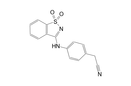 benzeneacetonitrile, 4-[(1,1-dioxido-1,2-benzisothiazol-3-yl)amino]-