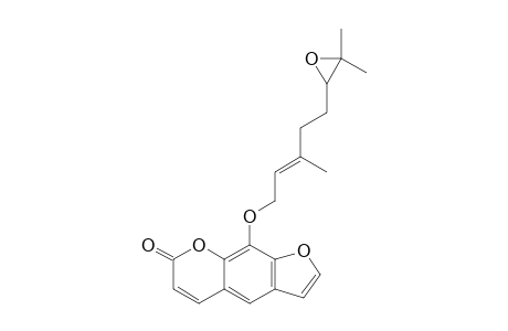 9-{{5'-(3'',3''-DIMETHYLOXIRANYL)-3'-METHYL-2'-PENTENYL]-OXY}-(E)-7-H-FURO-[3.2-G]-[1]-BENZOPYRAN-7-ONE