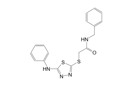 2-[(5-anilino-1,3,4-thiadiazol-2-yl)sulfanyl]-N-benzylacetamide