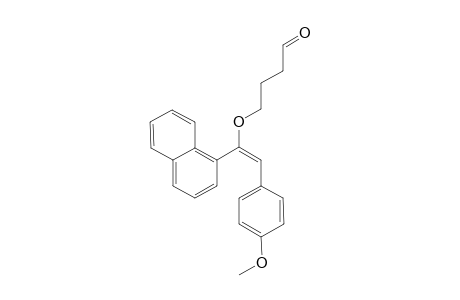 4-[(E)-2-(p-methoxyphenyl)-1-(1-naphthyl)ethenyloxy]butanal