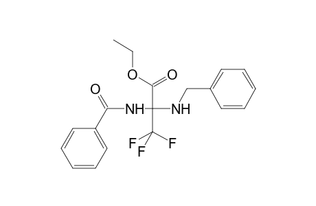 Propanoic acid, 2-(benzoylamino)-3,3,3-trifluoro-2-[(phenylmethyl)amino]-, ethyl ester