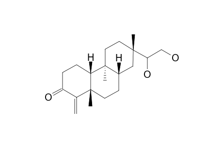 TAGALSIN_U;(5-S*,8-S*,9-S*,10-R*,13-S*)-15-ZETA,16-DIHYDROXYDOLABR-4-(18)-EN-3-ONE