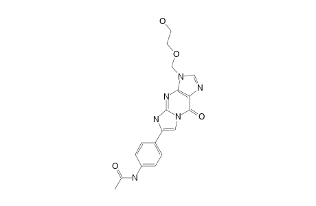 6-[4-(ACETYLAMINO)-PHENYL]-3,9-DIHYDRO-3-[(2-HYDROXYETHOXY)-METHYL]-9-OXO-5H-IMIDAZO-[1,2-A]-PURINE