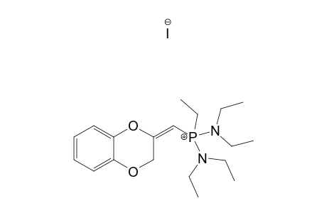 BIS-(DIETHYLAMINO)-2,3-DIHYDRO-1,4-BENZODIOXIN-2-YLIDENEMETHYLETHYLPHOSPHONIUM_IODIDE