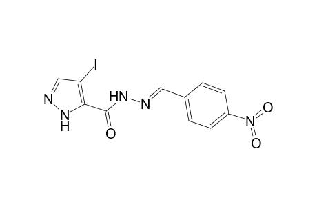 4-Iodo-2H-pyrazole-3-carboxylic acid (4-nitro-benzylidene)-hydrazide