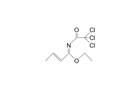 (E)-N-(TRICHLOROACETYL)CROTONIMIDIC ACID, ETHYL ESTER