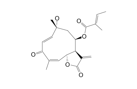 EUPAHELIANGOLIDE_A;8-BETA-TIGLOYLOXY-10-ALPHA-HYDROXY-3-OXO-6-BETA-H,7-ALPHA-H-HELIANGA-1E,4Z,11(13)-TRIEN-6,12-OLIDE