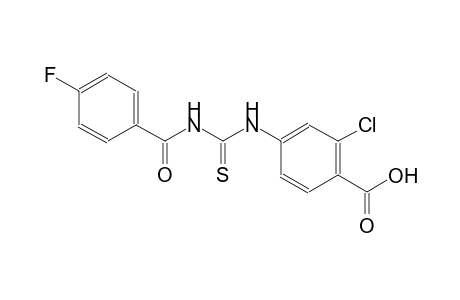 2-chloro-4-({[(4-fluorobenzoyl)amino]carbothioyl}amino)benzoic acid