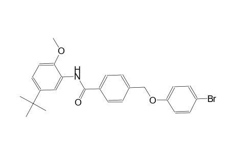 4-[(4-bromophenoxy)methyl]-N-(5-tert-butyl-2-methoxyphenyl)benzamide