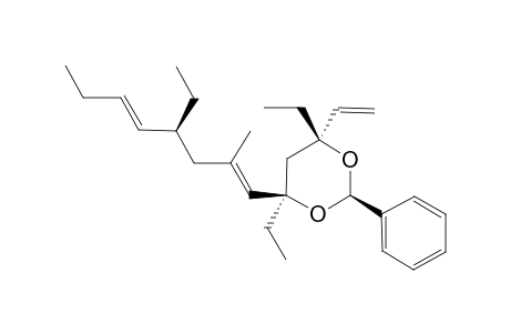 (4S,4'R,6R)-4,6-DIETHYL-4-(4-ETHYL-2-METHYLOCTA-1,5-DIENYL)-2-PHENYL-6-VINYL-1,3-DIOXANE