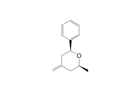 (2RS,6RS)-2-METHYL-4-METHYLENE-6-PHENYL-TETRAHYDROPYRAN