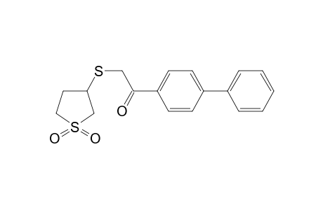 1-[1,1'-biphenyl]-4-yl-2-[(1,1-dioxidotetrahydro-3-thienyl)sulfanyl]ethanone