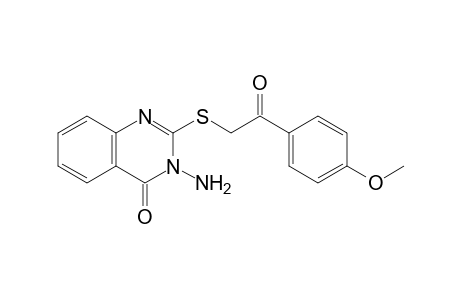 3-Amino-2-[(p-methoxyphenacyl)thio-4(3H)-quinazolinone