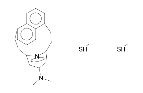 [2](1,5)NAPHTHALINO[2](2,6)PYRIDINOPHAN, 17-(DIMETHYLAMINO)-1,12-BIS(METHYLTHIO)-, cis