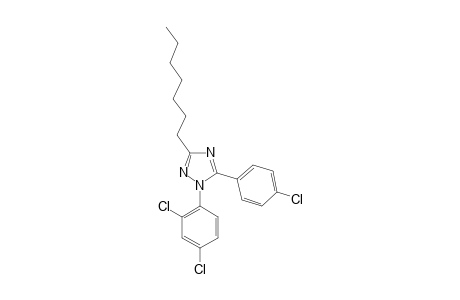 5-(4-CHLOROPHENYL)-1-(2,4-DICHLOROPHENYL)-3-HEPTYL-1H-1,2,4-TRIAZOLE