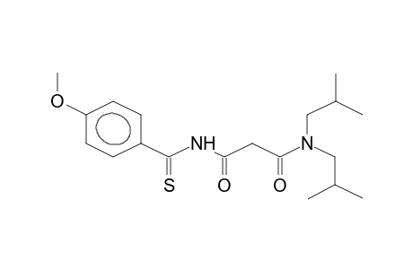 N',N'-DIISOBUTYL-N-PARA-METHOXYTHIOBENZOYLMALONODIAMIDE