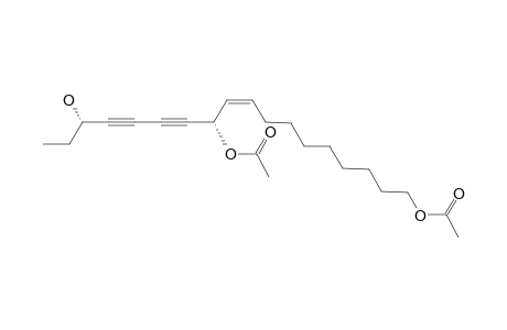 (11S,16S,Z)-16-HYDROXYOCTADECA-9-EN-12,14-DIYNE-1,11-DIYL-DIACETATE