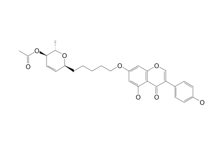 5-HYDROXY-7-O-[5-(1-C-4-O-ACETYL-2,3,6-TRIDEOXY-ALPHA-L-ERYTHRO-HEX-2-EN-PYRANOSYL)-PENTYL]-3-(4'-HYDROXYPHENYL)-CHROMEN-4-ONE