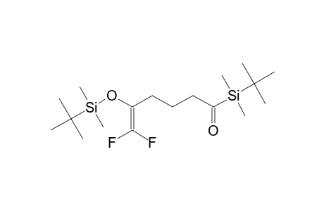 1-(TERT.-BUTYLDIMETHYLSILYL)-5-(TERT.-BUTYLDIMETHYLSILYLOXY)-6,6-DIFLUORO-HEX-5-EN-1-ONE