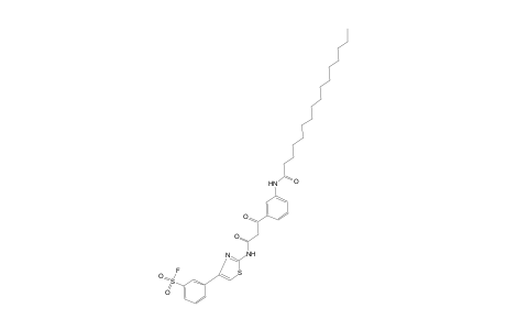 m-{2-[2-(m-PALMITAMIDOBENZOYL)ACETAMIDO]-4-THIAZOLYL}BENZENESULFONYL FLUORIDE