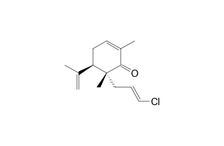 (4S,5S)-4.alpha.-[3-chloro-2-propenyl)-2,4.beta.-dimethyl-5-propen-2-ylcyclohexen-3-one