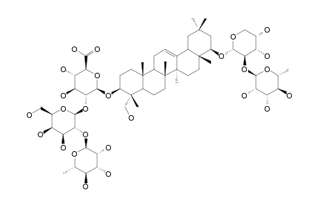 3-O-[[ALPHA-L-RHAMNOPYRANOSYL-(1->2)-BETA-D-GALACTOPYRANOSYL-(1->2)-BETA-D-GLUCURONOPYRANOSYL]-22-O-[ALPHA-L-RHAMNOPYRANOSYL-(1->2)-ALPHA-L-ARABIN