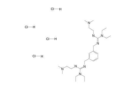 2-[N'-[3-[[[diethylamino-(2-dimethylammonioethylammonio)methylene]amino]methyl]benzyl]-N,N-diethyl-carbamimidoyl]ammonioethyl-dimethyl-ammonium tetrachloride