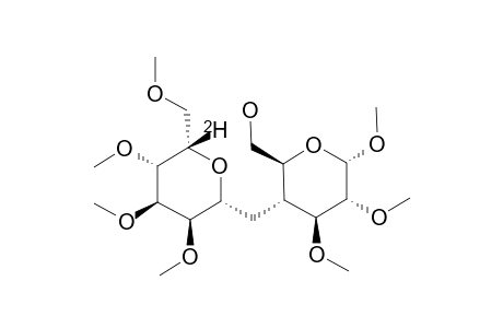 METHYL-2,3,4,6-TETRA-O-METHYL-BETA-L-[5'-(2)H]-GULOPYRANOSYL-(1->4A)-2,3-DI-O-METHYL-4A-CARBA-ALPHA-D-GLUCOPYRANOSIDE