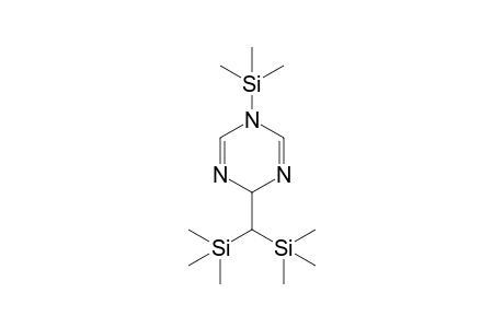 Trimethyl-[trimethylsilyl-(5-trimethylsilyl-2H-1,3,5-triazin-2-yl)methyl]silane