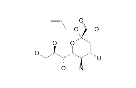 ALLYL-5-AMINO-3,5-DIDEOXY-D-GLYCERO-ALPHA-D-GALACTO-2-NONULOPYRANOSIDONIC-ACID