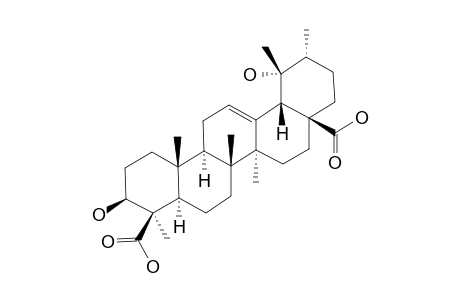 ILEXAGENIN-A;3-BETA,19-ALPHA-DIHYDROXY-URS-12-EN-24,28-DIOIC-ACID