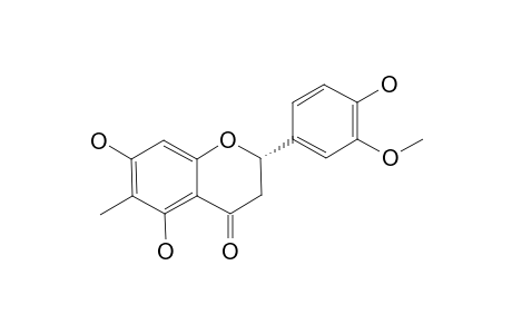 6-METHYL-HOMOERIODICTYOL;3'-METHOXY-6-METHYL-5,7,4'-TRIHYDROXY-FLAVANONE