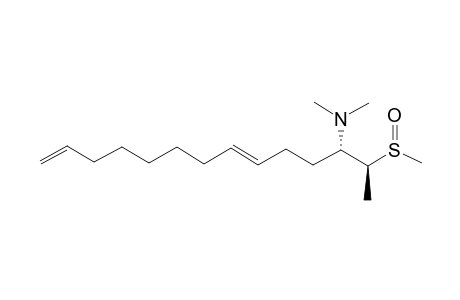 APLISULFAMINE-A;(E)-(2S,3S)-N,N-DIMETHYL-2-[(R)-METHYLSULFINYL]-TETRADECA-6,13-DIEN-3-AMINE