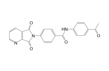 N-(4-acetylphenyl)-4-(5,7-dioxo-5,7-dihydro-6H-pyrrolo[3,4-b]pyridin-6-yl)benzamide