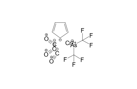 Chromous bis(trifluoromethyl)arsanide cyclopenta-2,4-dien-1-ide tricarbonyl