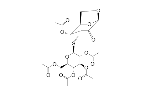 1,6-ANHYDRO-3-S-(2,3,4,6-TETRA-O-ACETYL-BETA-GLUCOPYRANOSYL)-BETA-D-GLYCERO-HEXOPYRANOS-4-ULOSE