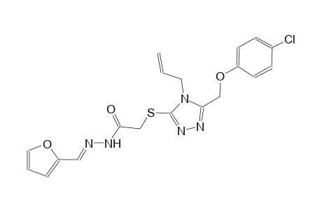 2-({4-allyl-5-[(4-chlorophenoxy)methyl]-4H-1,2,4-triazol-3-yl}sulfanyl)-N'-[(E)-2-furylmethylidene]acetohydrazide