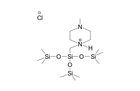 TRIS(TRIMETHYLSILYLOXY)(N-METHYLPIPERAZINOMETHYL)SILANE HYDROCHLORIDE