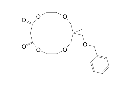 13-(BENZYLOXY)-METHYL-13-METHYL-1,4,8,11-TETRAOXA-CYCLOTETRADECANE-5,7-DIENE