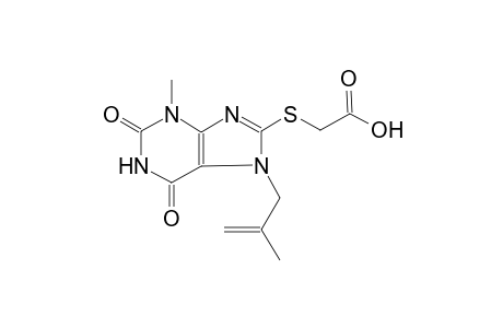 acetic acid, [[2,3,6,7-tetrahydro-3-methyl-7-(2-methyl-2-propenyl)-2,6-dioxo-1H-purin-8-yl]thio]-