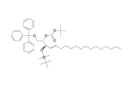 TERT.-BUTYL-[[1S,2R,(3E)]-2-[[TERT.-BUTYL-(DIMETHYL)-SILYL]-OXY]-1-[(TRITYLOXY)-METHYL]-HEPTADEC-3-EN-1-YL]-CARBAMATE